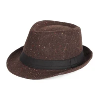 wholesale promotion gifts french fashion autumn and winter felt fedora hat classic british church jazz hat