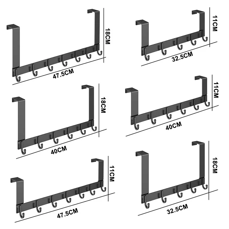5 крючков на дверь Домашний Органайзер для ванной комнаты вешалка одежды пальто