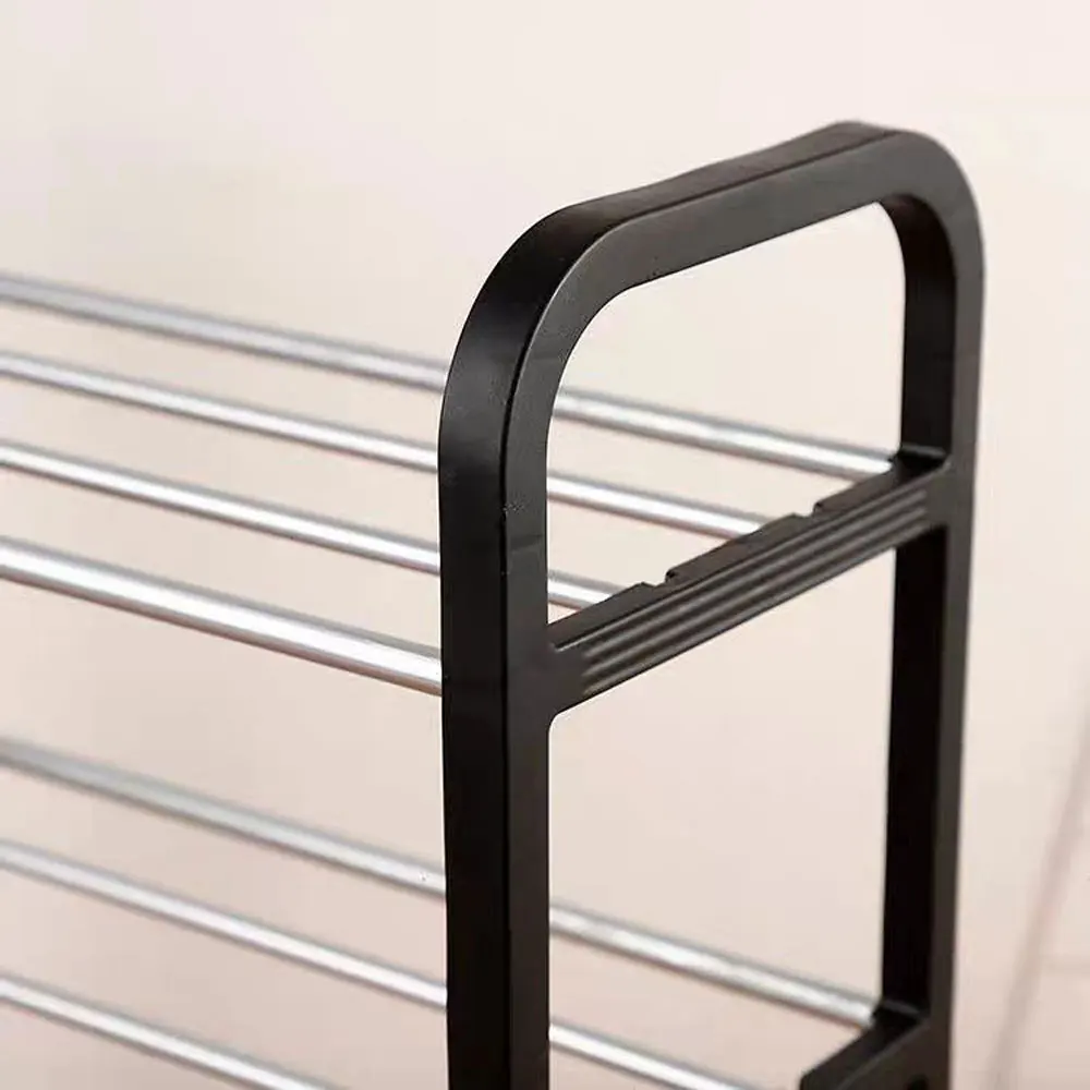 

Shoe Rack Aluminum Metal Standing Shoe Rack DIY Shoes Storage Shelf Home Organizer Accessories Four Layers Shoe Storage Rack