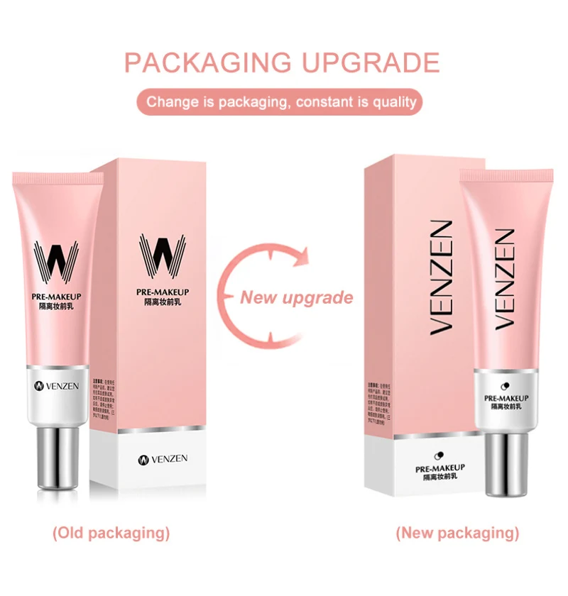 VENZEN W грунтовка Make Up сокращает поры база основа гладкая для осветления лица