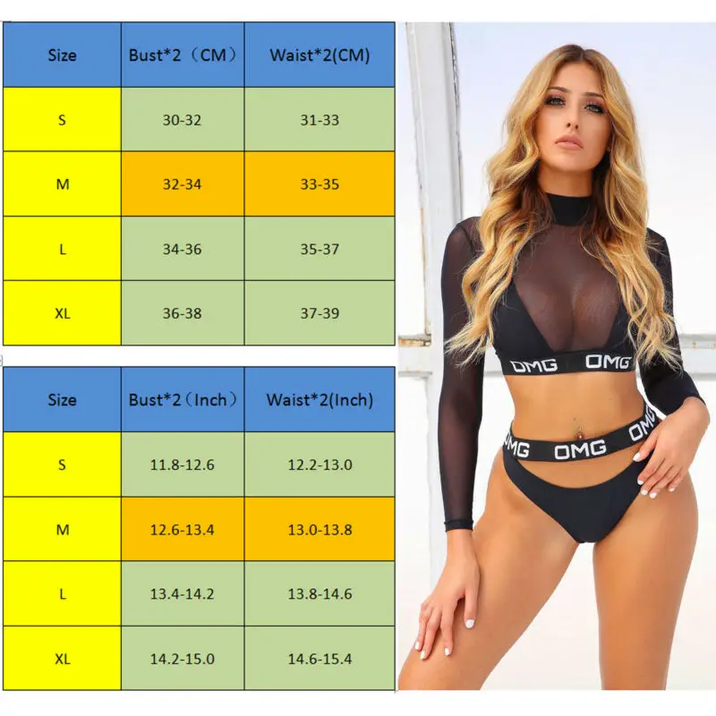 Goocheer новинка 3 шт. сексуальное женское бикини с буквенным принтом прозрачный