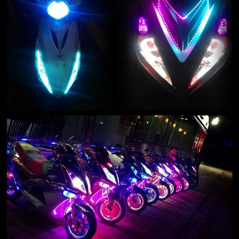 Светодиодная лента 90 см лампа для автомобиля мотоцикла электрического скутера