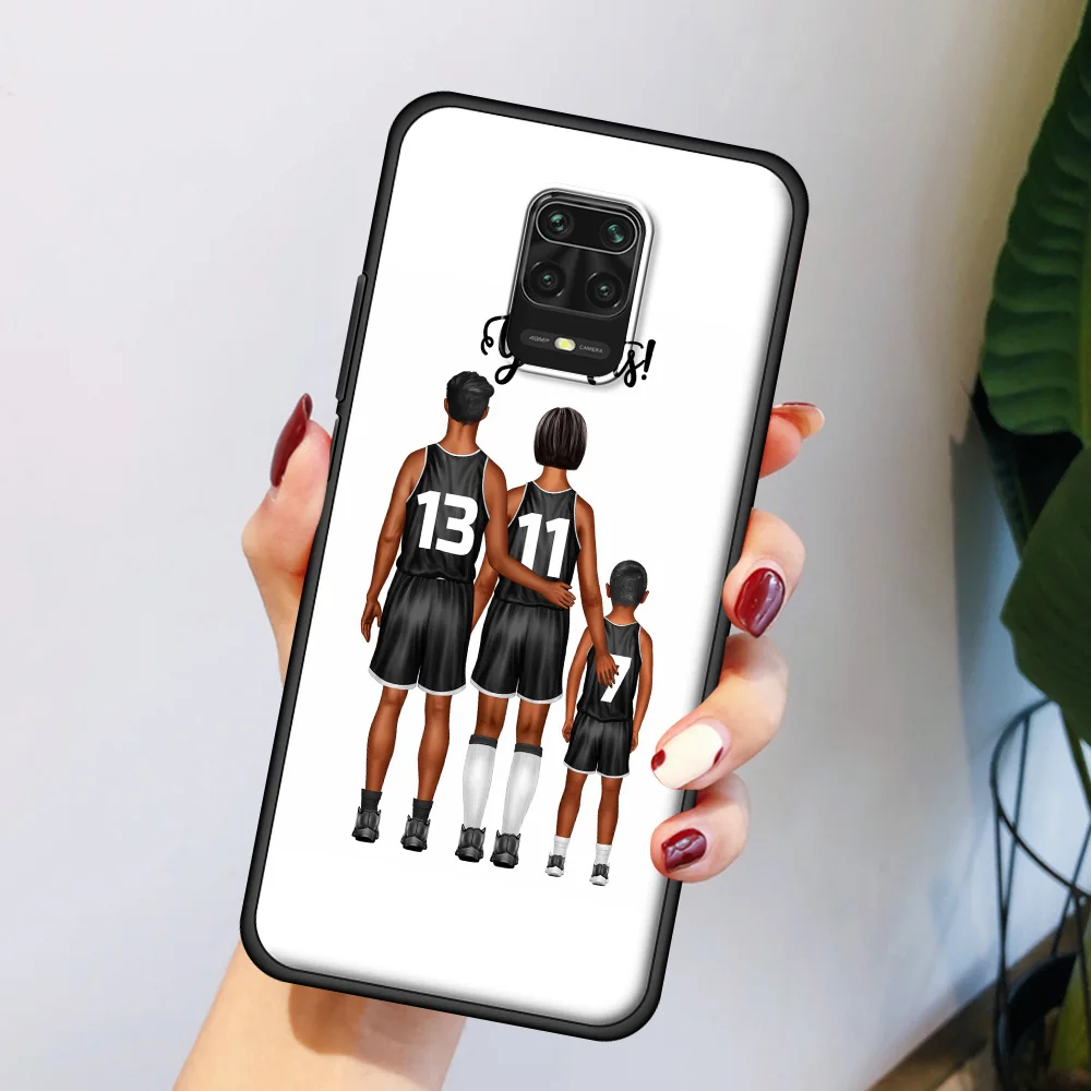 

Luxury Coque for Redmi Note 10 Note 9 8 7 9T 8T 9S Pro 7A 8A 9 9A 9C K40 Pro Plus Silicon Phone Case Baby Mother Girl Family
