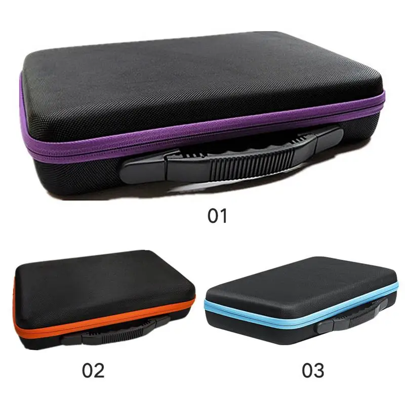 

Essential Oil Storage Case 60-Compartments Shock-Proof Abrasion-Resistant Essential Oil Bottle Organizer Travel Oil Collect