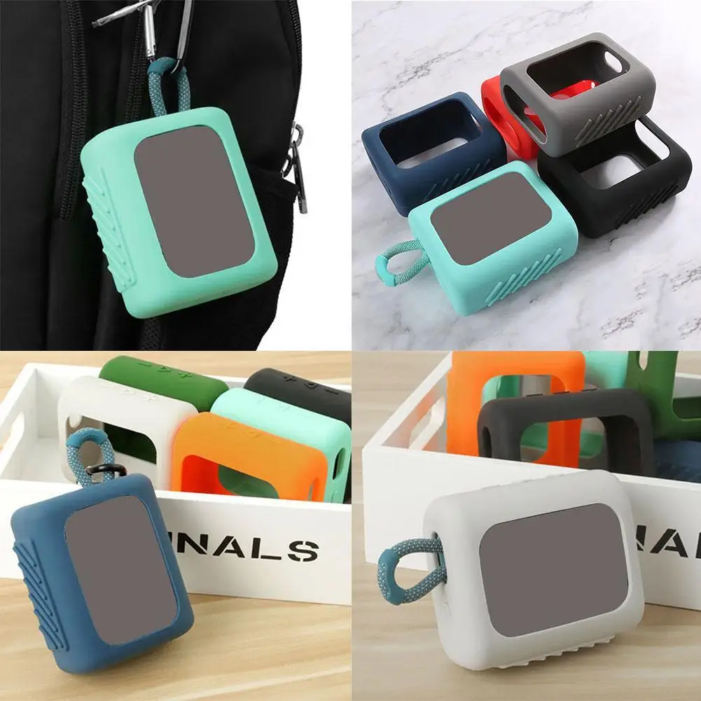 

Protective Silicone Shockproof Case Anti-scratch Durable For Wireless Speaker Carrying Sleeve GO Bluetooth Stand Case U K6F4