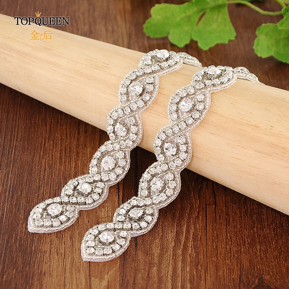TOPQUEEN S28A,, женские вечерние пояса, стразы, пояс для невесты, аппликация, свадебный пояс, стразы, пояс для свадебного платья