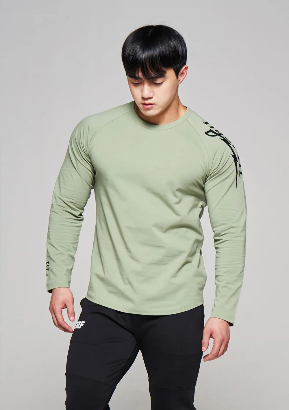 

Men Casual Fashion Skinny Cotton Long Sleeve T Shirt Gyms Fitness Bodybuilding Workout Black Tee Shirt Tops Male Brand Clothing