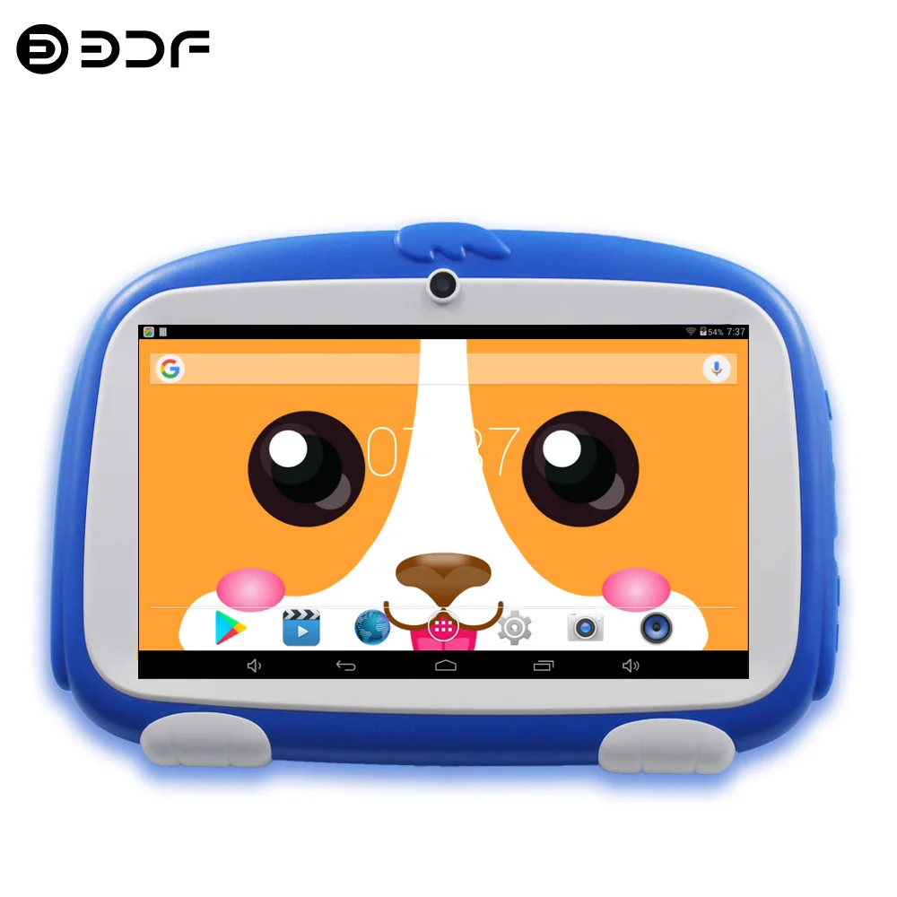 Новое поступление 7 дюймовые Детские планшеты четырехъядерный Google Play Android 8 0