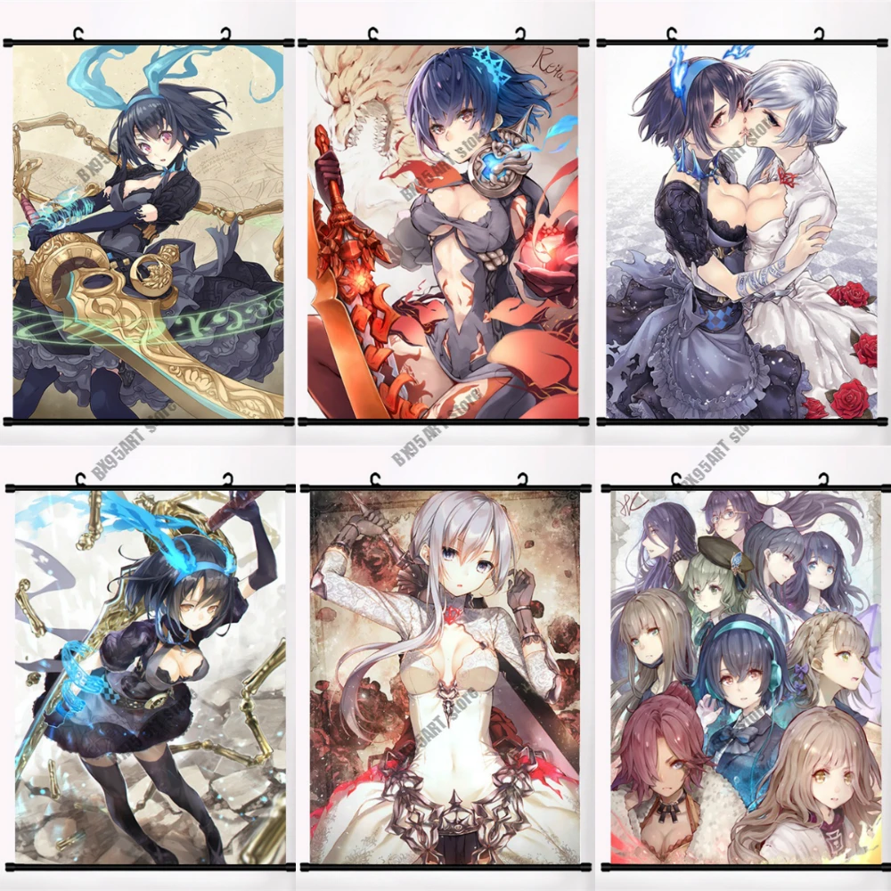 Canvas Painting Anime Posters and Prints SINoALICE Alice Snow Briar Rose Kaguya Wall Art Pictures for Living Room Decoration |