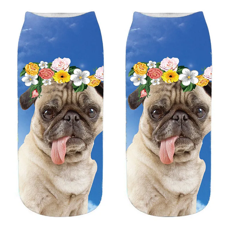 Новинка 3D женские зимние носки милые Мультяшные забавные мультяшные Животные