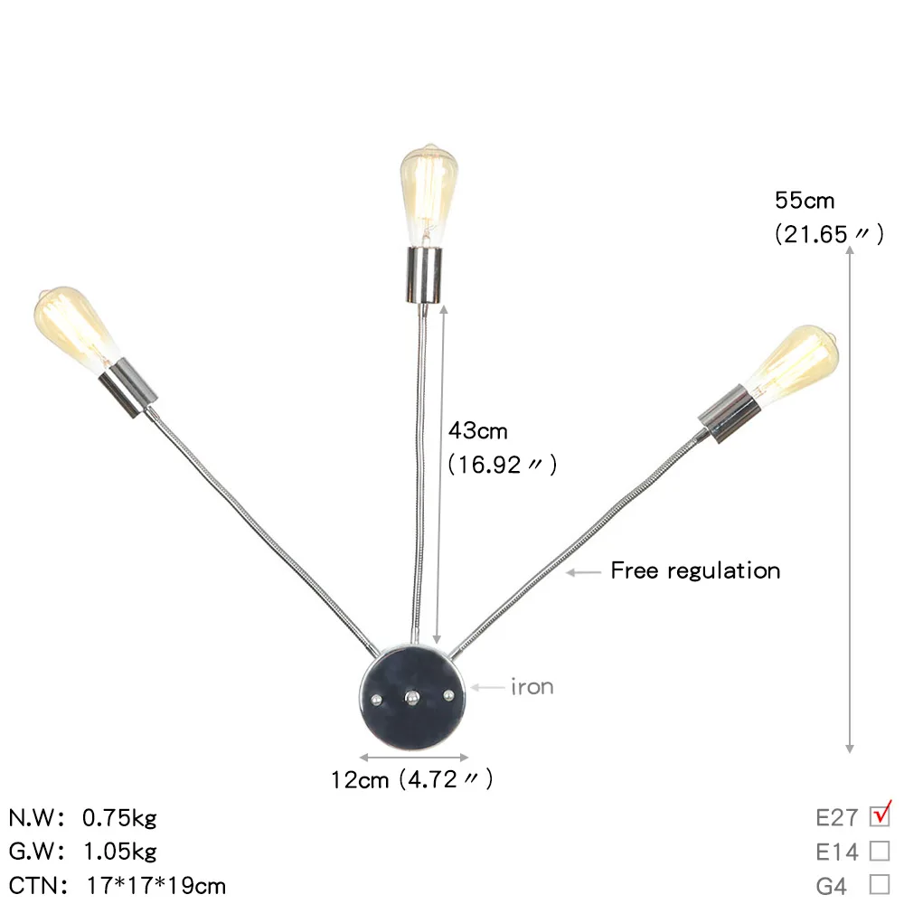 Настенная Светодиодная лампа шланг сделай сам светодиодный современное бра