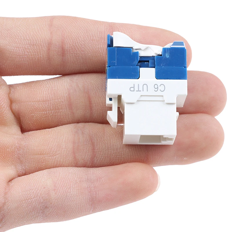 1 шт. разъем для модуля Keystone Jack CAT6 AMPCOM RJ45 самоблокирующийся Cat.5e |