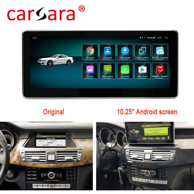 4+ 64G Android 8,1 навигационный дисплей для Mercedes Benz CLS Class W218 2011- сенсорный экран gps стерео тире мультимедийный плеер