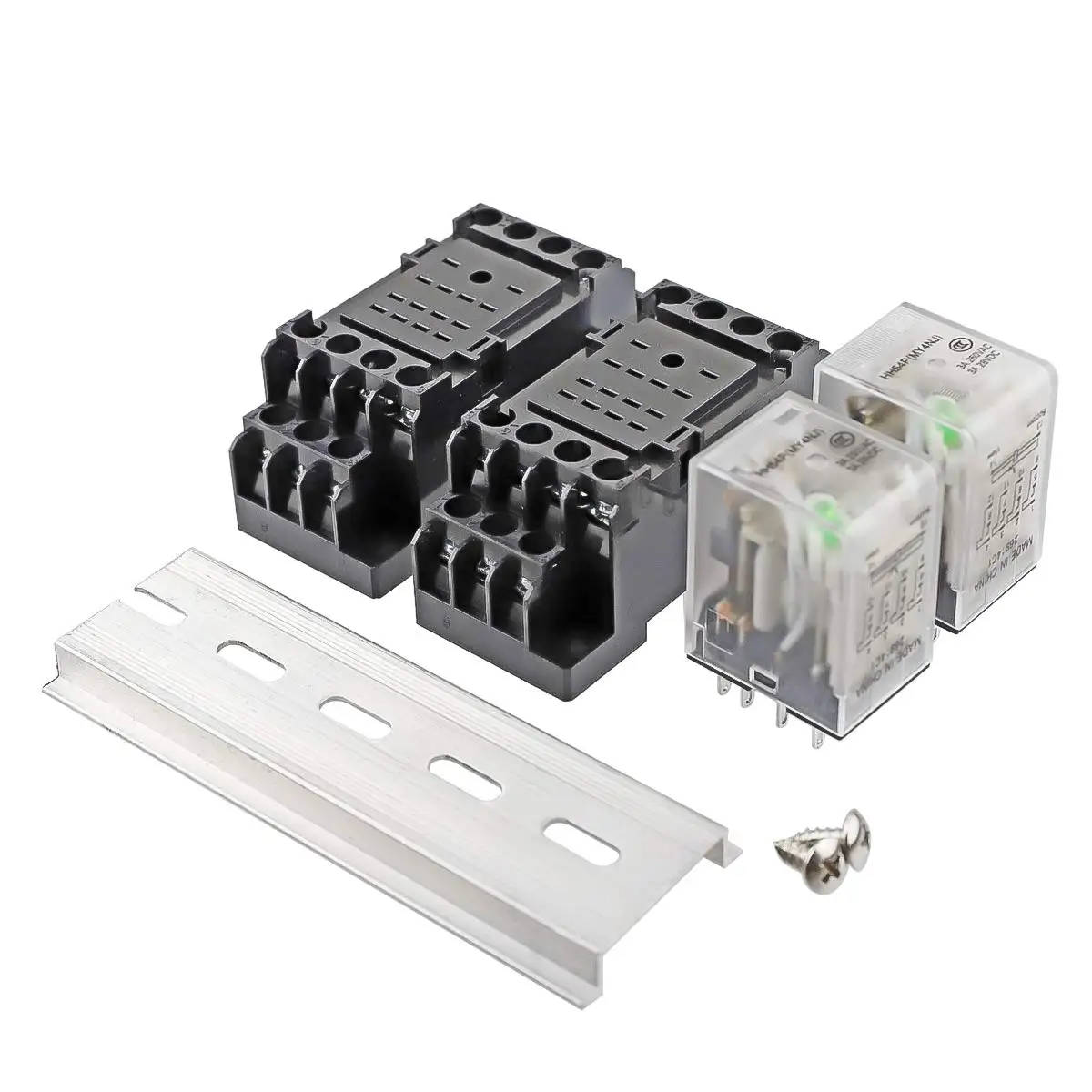 HH54P AC DC 220V 110V 12V V24V катушка 14 Pin 5A 4PDT светодиодный индикатор электромагнитное реле