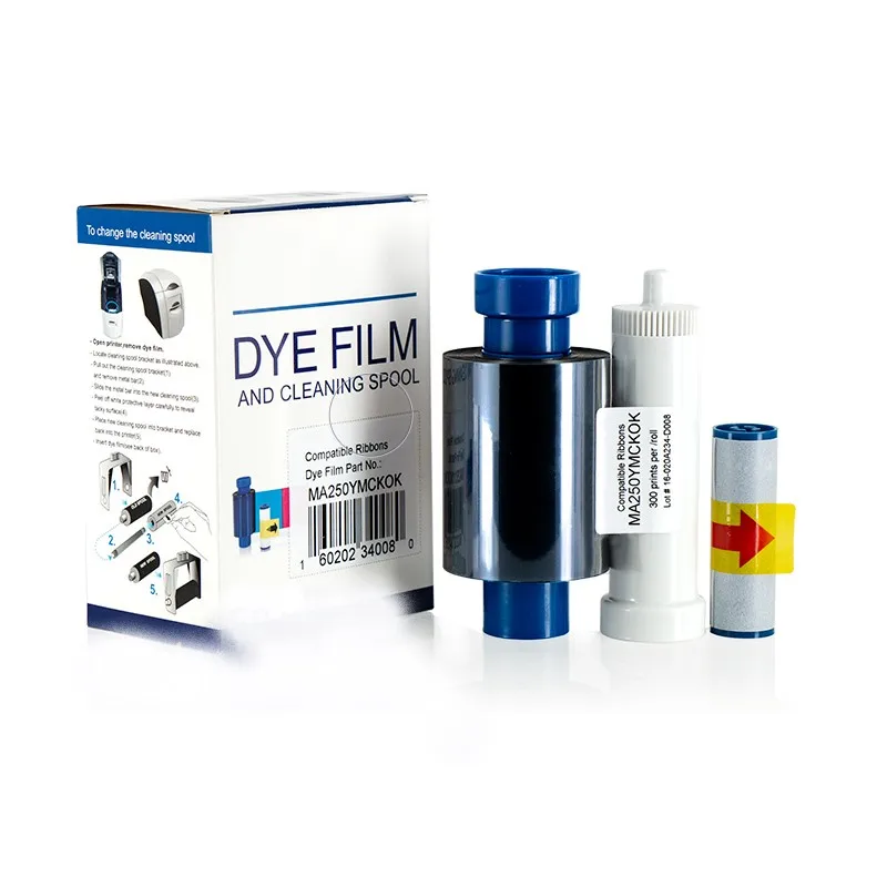 

Оригинальная цветная лента MA250 YMCKOK 250, принты для принтера ID карт Magicard Enduro3E, Enduro Duo, Rio Pro