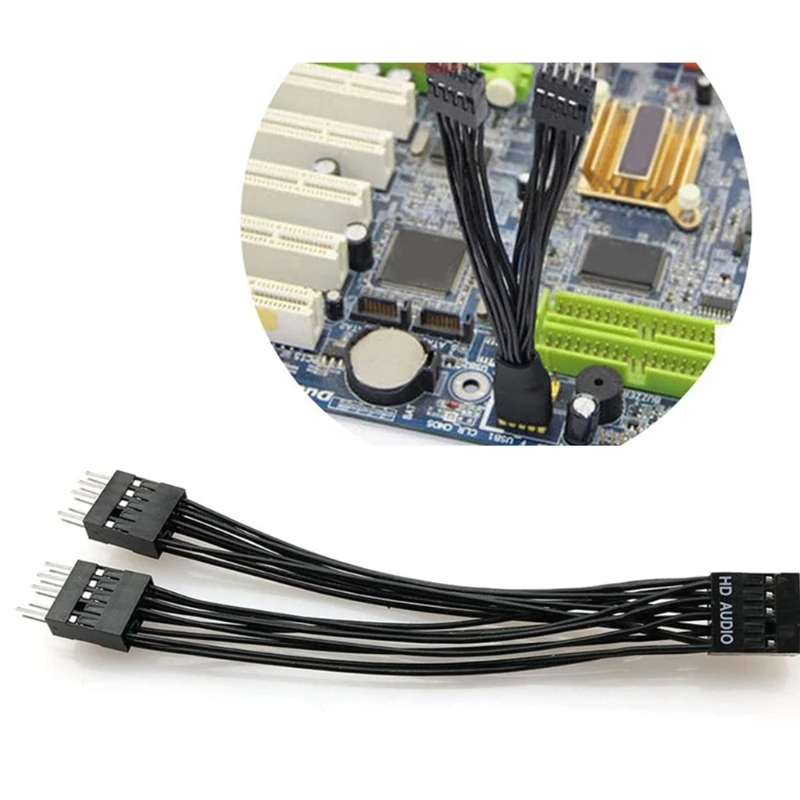 Разветвитель Кабеля H052 материнская плата USB 9 контактов Y-образный Удлинительный