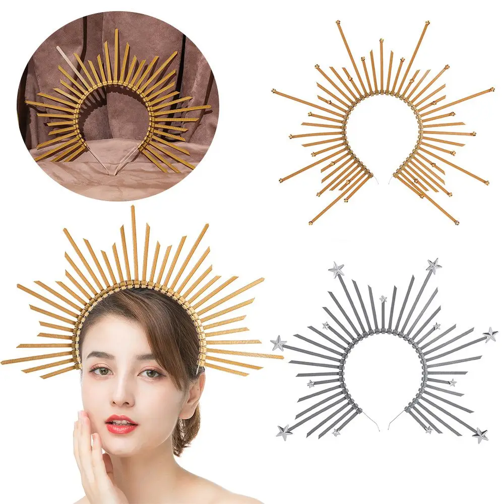 Женская повязка на голову с золотистой короной 1 шт.| |