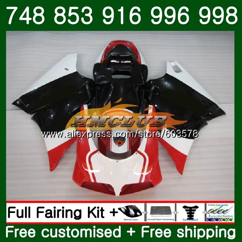 

996 обтекатель для DUCATI 748 853 916 94 96 97 98 99 01 02 50CL.89 Белый Черный 998 S R 1994 1995 1996 1997 1998 1999 00 2001 2002