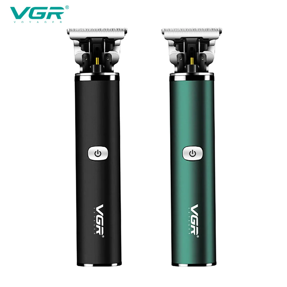 

VGR New Style Electric Hair Clipper Engraving T-shaped Blade USB Rechargeable Metal Waterproof Clipper Oil Tip Haircut Machine