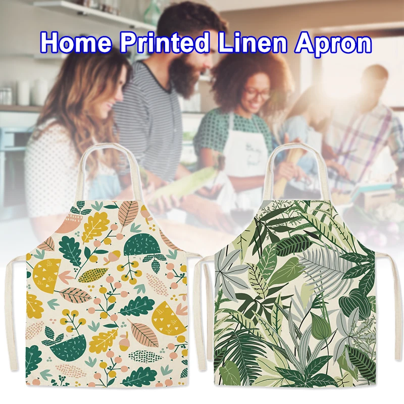 

Kitchen Aprons Waterproof Resistant Exotic Tropical Style Unisex Kitchen Bib for Women Men Household фартук для мастера