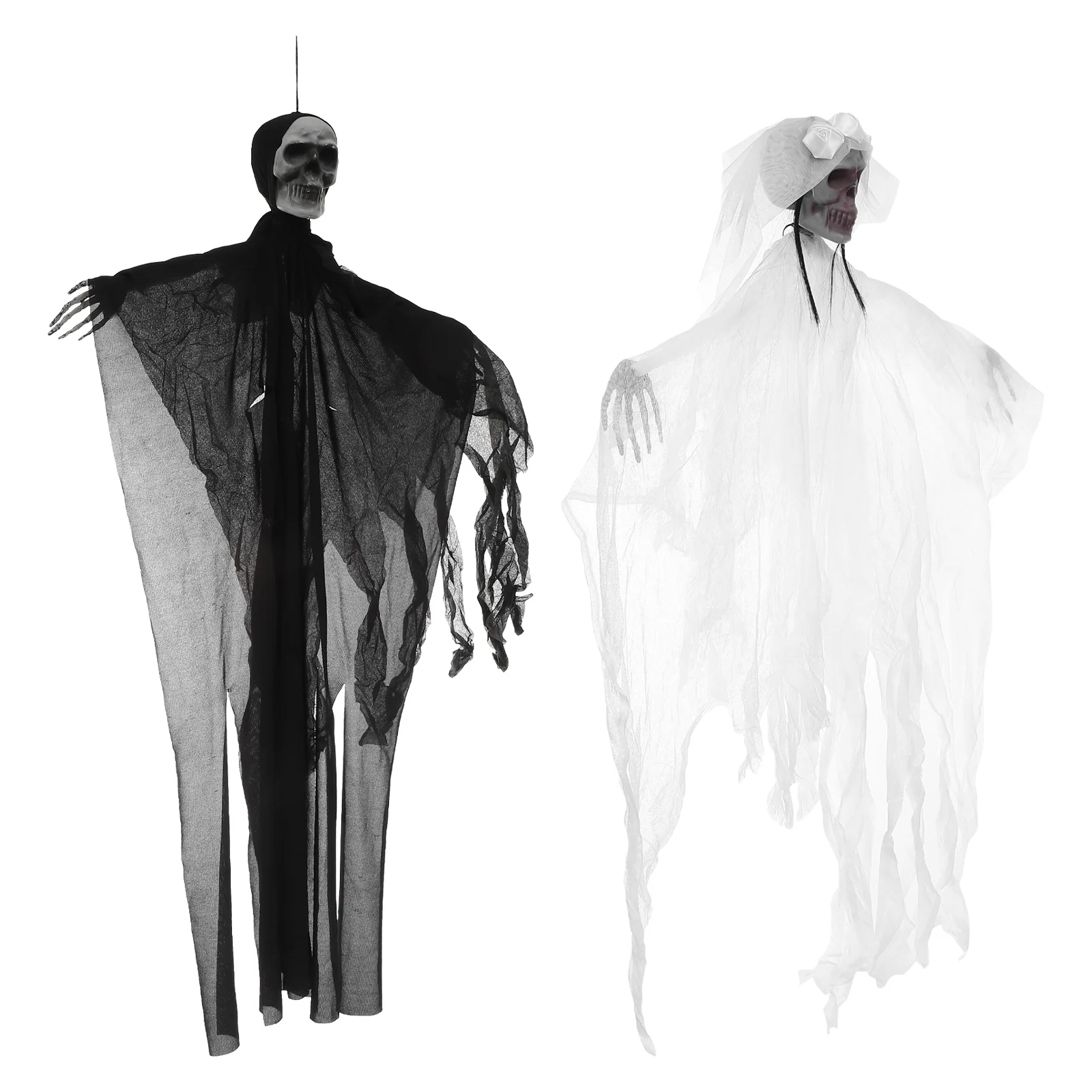 

2pcs Unique Creepy Skeleton Props Skeleton Frame Models Scene Decors