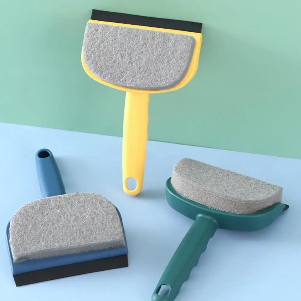 

Cleaning Brush Dual Head Labor-saving Plastic Glass Window Wiper Brush Supplies for Home