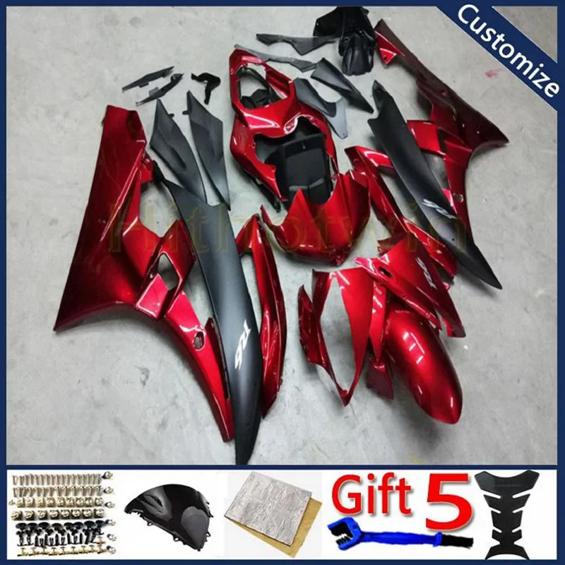 

motorcycle Fairing for YZF-R6 08 09 10 11 12 13 14 16 YZFR6 2008 2009 2010 2011 2012 2013 2014 2015 2016 red ABS plastic panels