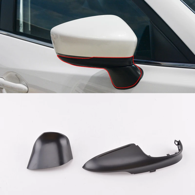 Крышка QX для Mazda3 Mazda2 Axela 16 19 внешняя зеркальная оболочка зеркала заднего вида