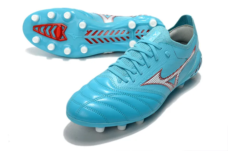 Оригинальные мужские спортивные туфли Mizuno Creation MORELIA NEO III Knitting FG уличные кроссовки