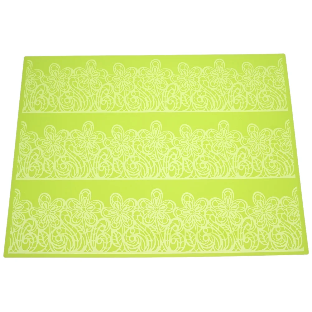 Силиконовая форма большого размера для украшения торта цветов кружева помадки