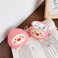 for airpods 12 casecute fruit peach case for airpods casesoft silicone earphone headphone cover for airpods pro case