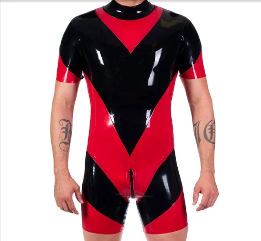 100% латексные резиновые обтягивающие костюмы для фитнеса на молнии 0 45 мм |