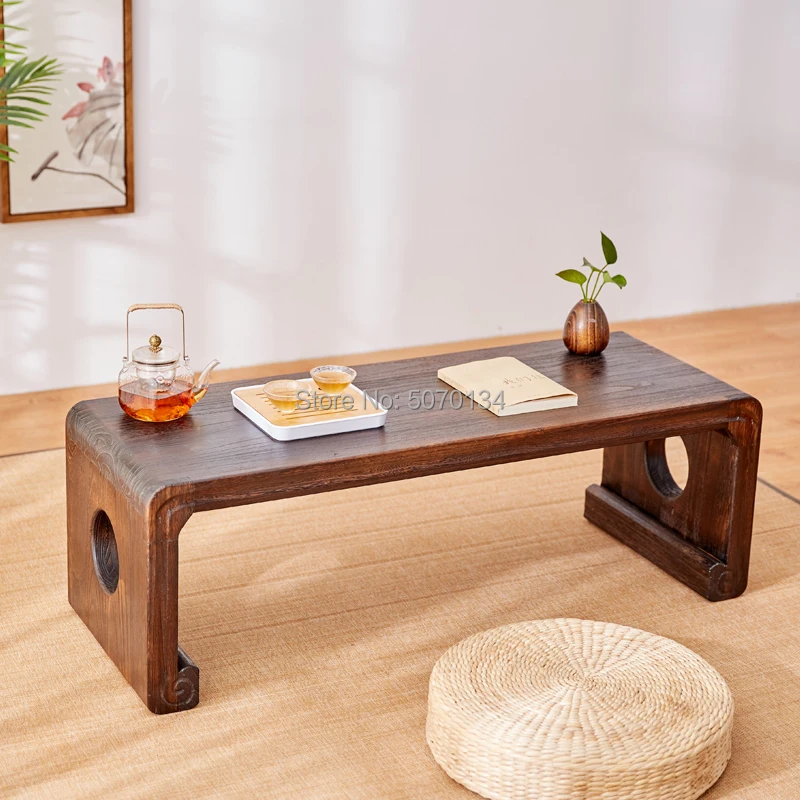 Античный деревянный стол для пианино прямоугольный чайный и журнальный столик