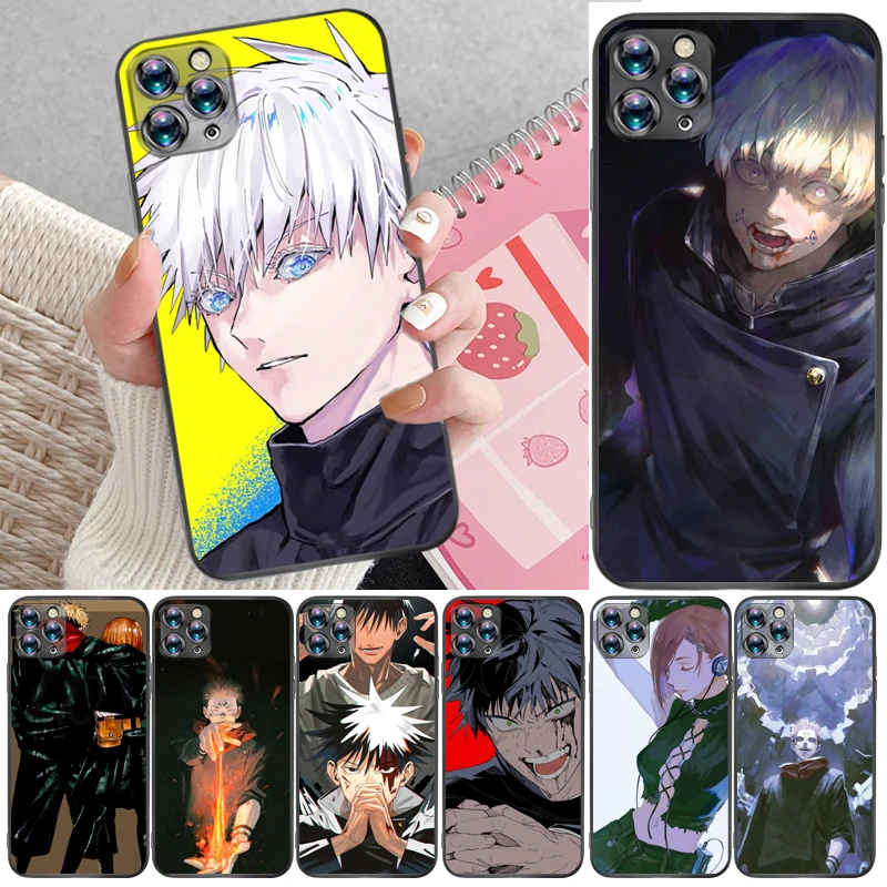 

Jujutsu Kaisen Satoru Gojo Yuji Itadori Fushiguro Megumi Sukuna Phone Case For iPhone 6 6S Plus 7 8 Coque Carcasa Cases Funda