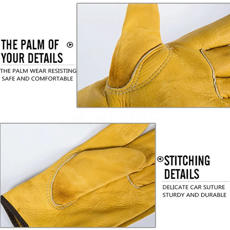 Кожаные рабочие перчатки для вождения унисекс водителя/грузовика/автомобиля