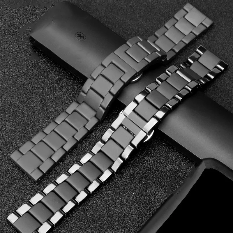 Ceramic strap for Samsung Galaxy watch 46mm band Gear S3 Frontier bracelet 3 46 22 mm bracelet Huawei watch GT 2 strap GT2 22mm
