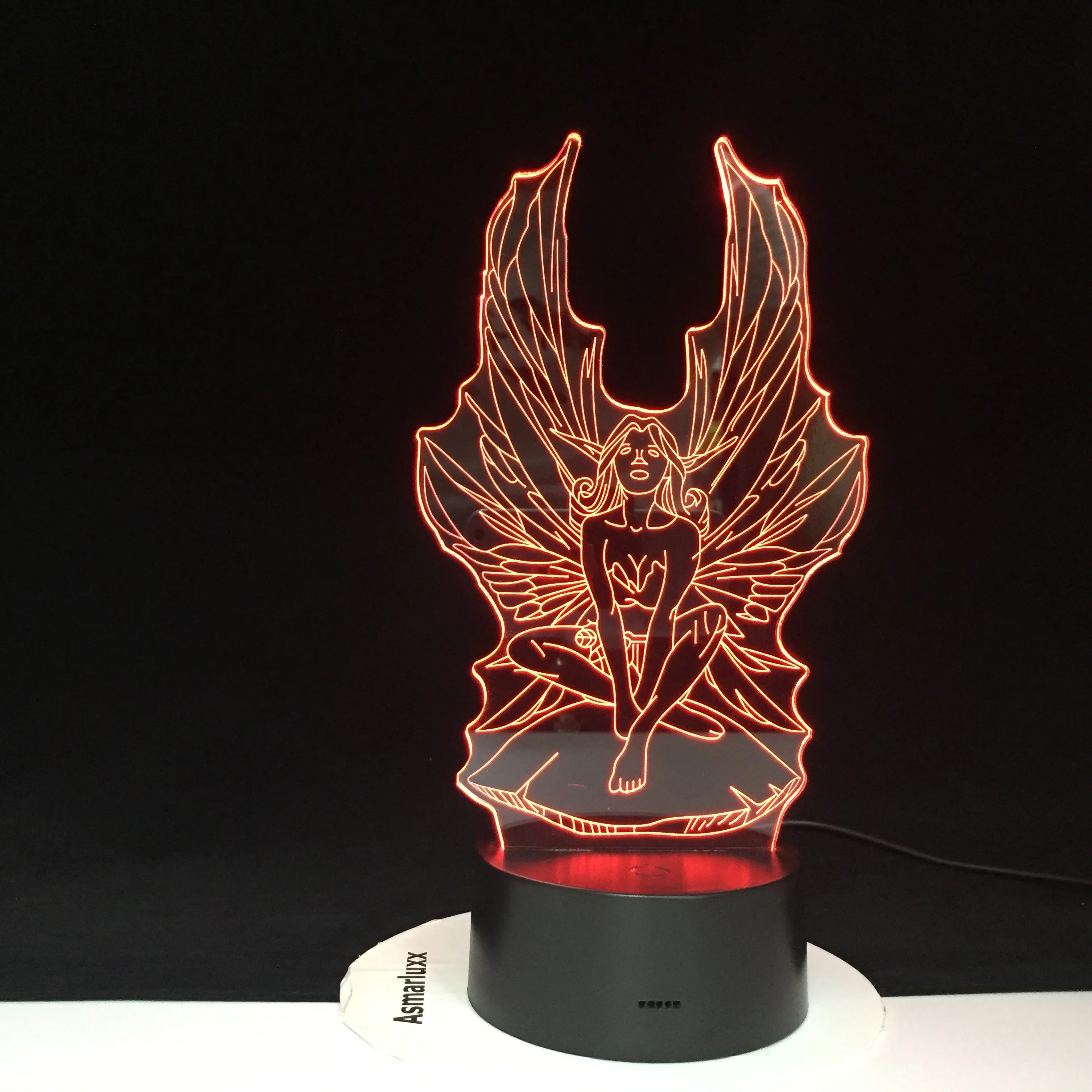 Сказочный Ночной светильник 3D Светодиодная лампа визуальный эффект ночная для