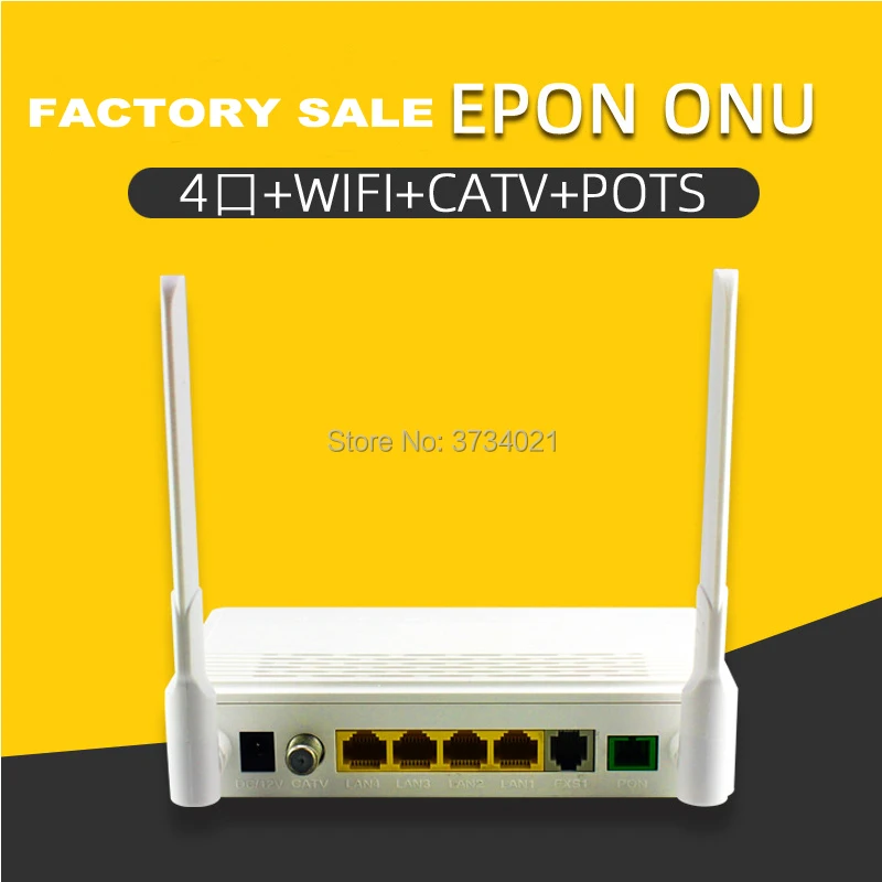 EPON ONU ONT 3*10/100 м 1*10/100/100 CATV TEL Wifi epon onu ont для оптоволоконного сетевого маршрутизатора