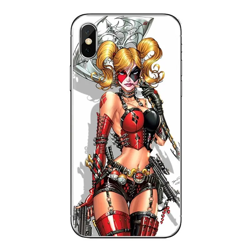 Бэтмен Харли Квинн крови сексуальный темный прозрачный ТПУ чехол сумка для Samsung