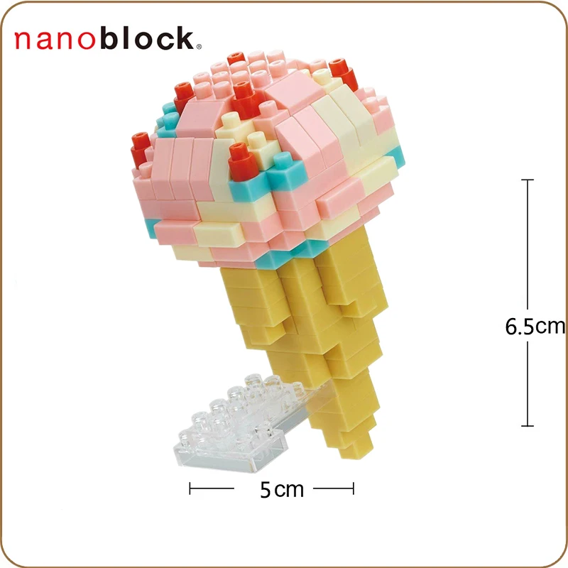 Kawada Nanoblock мороженое конус 140 штук Мини кирпичи головоломка Новый NBC-247 забавные