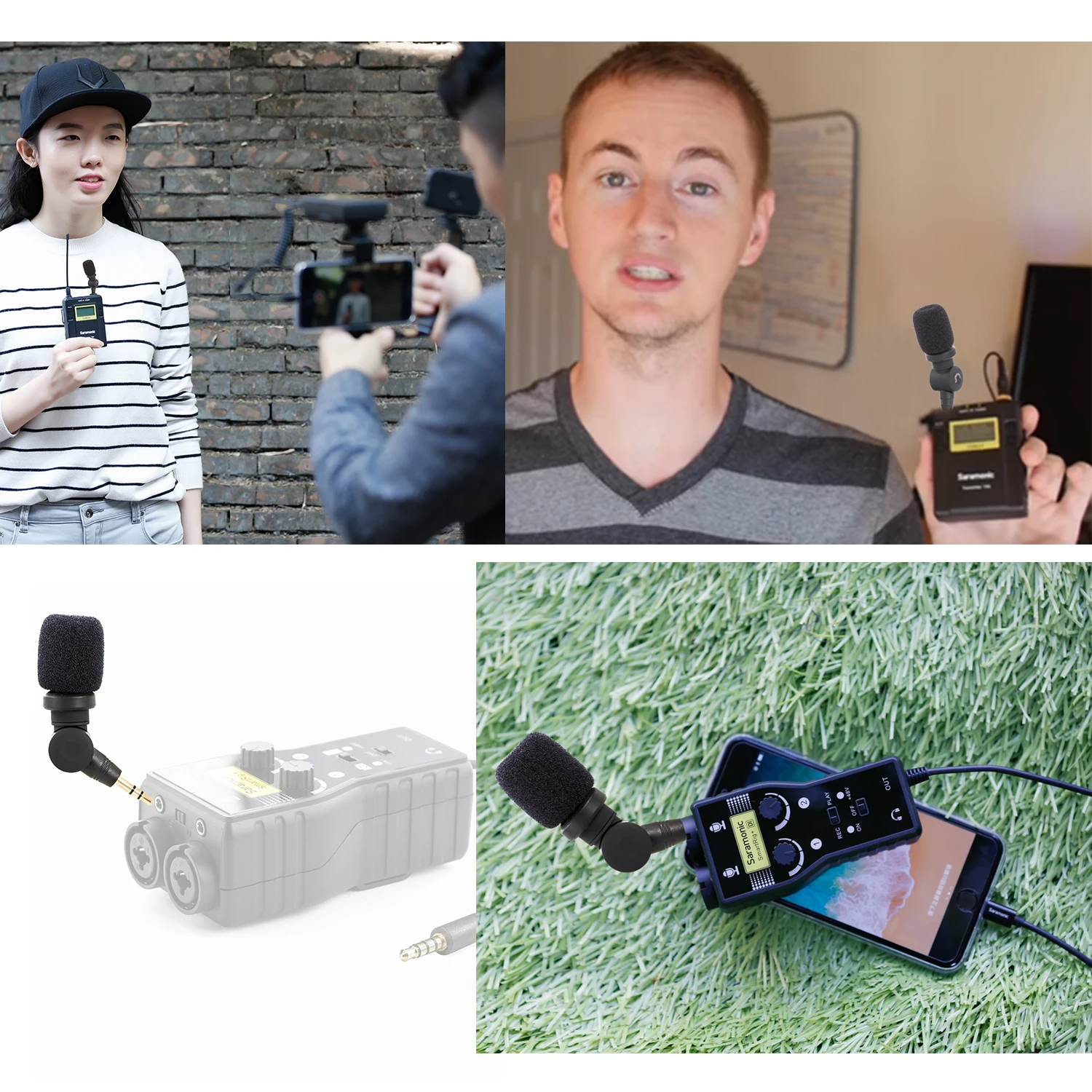 Saramonic SR-XM1 Plug &amp Play Mic всенаправленный микрофон для DSLR видеокамеры CaMixer SmartMixer LavMic