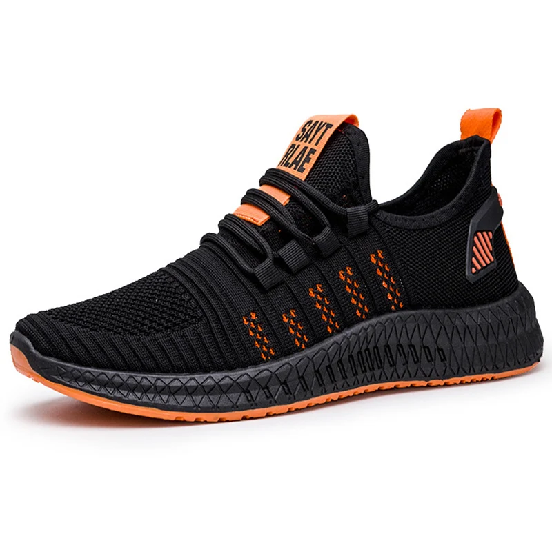 Men's Sports Shoes Mesh Breathable Casual Running Lightweight Flying Woven Tide | Обувь