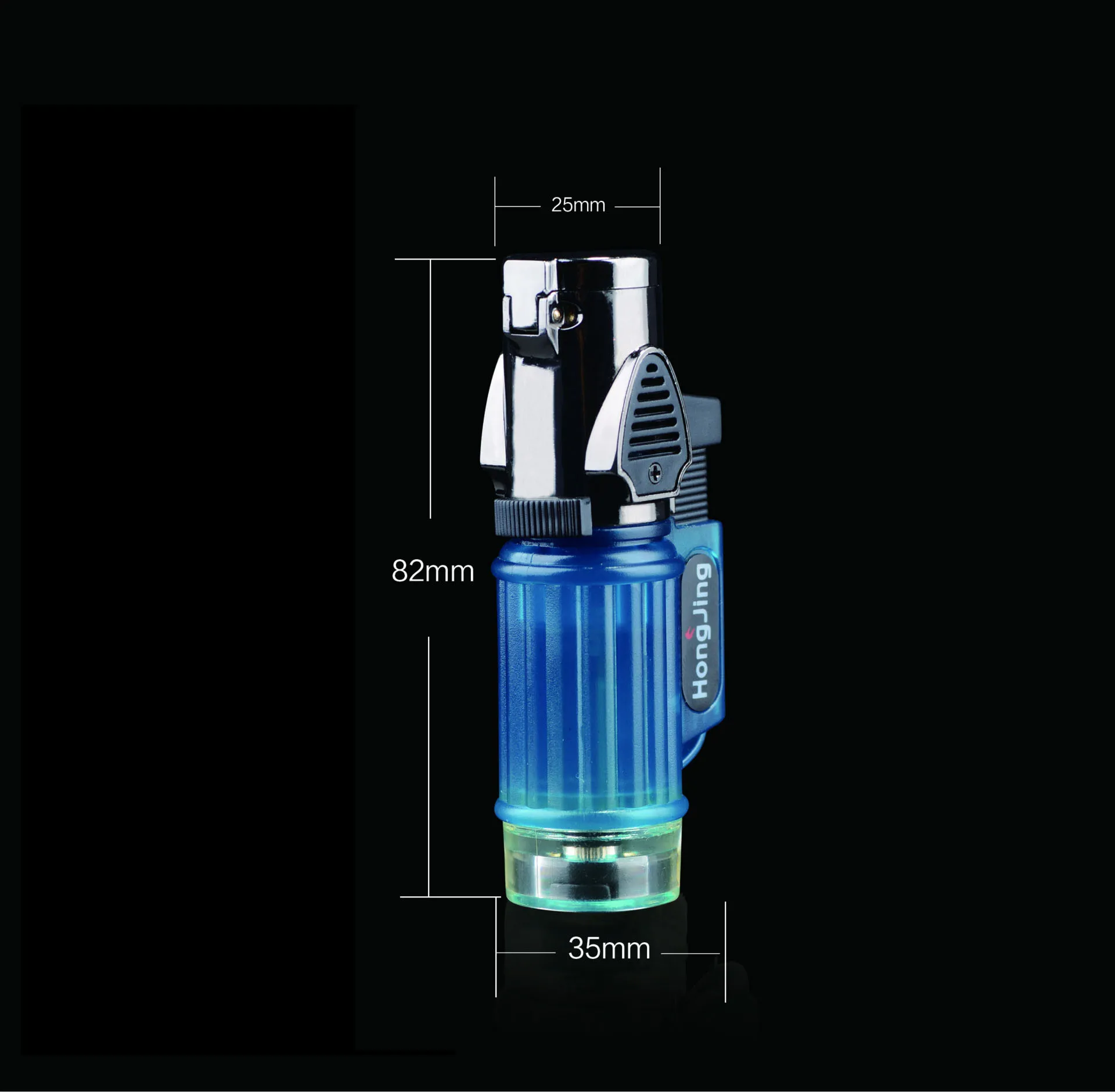 Три прямой струйной синий пламя фонарь турбо ветрозащитный небольшой пушка