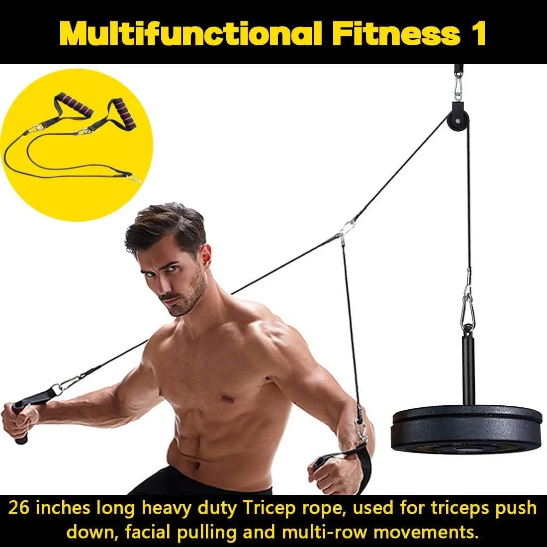 Шкив для фитнеса кабельная система сделай сам рука бицепс Трицепс нагрудная