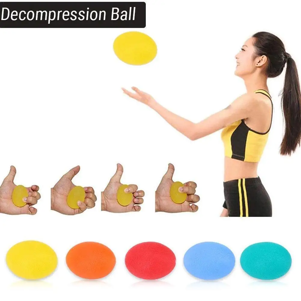 

Silicone Hand Grip Ball Egg Men Women Work out Finger Enhance Strength Muscle Relieve Stress Recovery Forearm Gripper Trainer