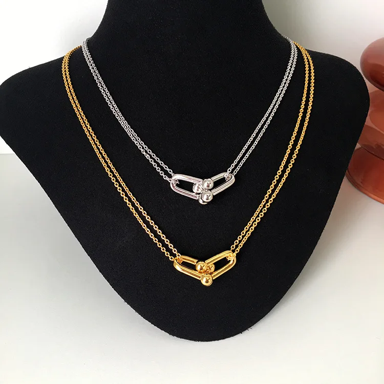 

Lock Necklaces for Women 925 Sterling Silver Geometric Simply Clavicle Chain Party Necklaces Dropshipping Wholesale gifts