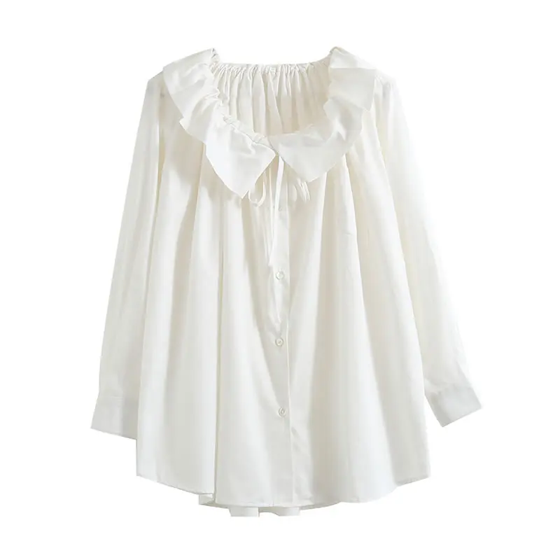 XITAO Vintage Two Ways of Wearing Women Shirts Fashion Loose Wild Womens Tops and Blouses Palace Style Top New DMY1774 | Женская одежда