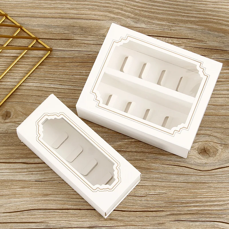 50 шт. Подарочный Чехол Коробка для печенья коробки макаронов упаковочной коробка