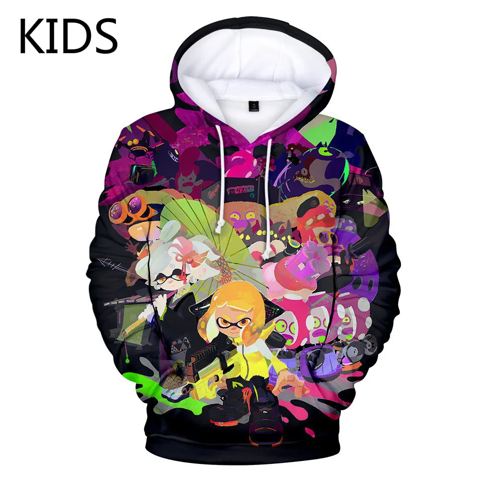 Детские толстовки с капюшоном от 2 до 14 лет рисунком в виде игры стрельбы свитшоты
