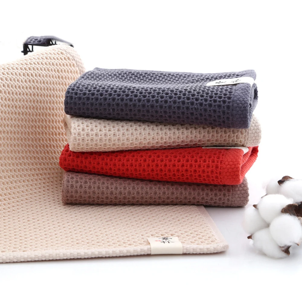 1 шт. тонкое полотенце для рук с Сотами ванной спортивное лица маленькое 100%